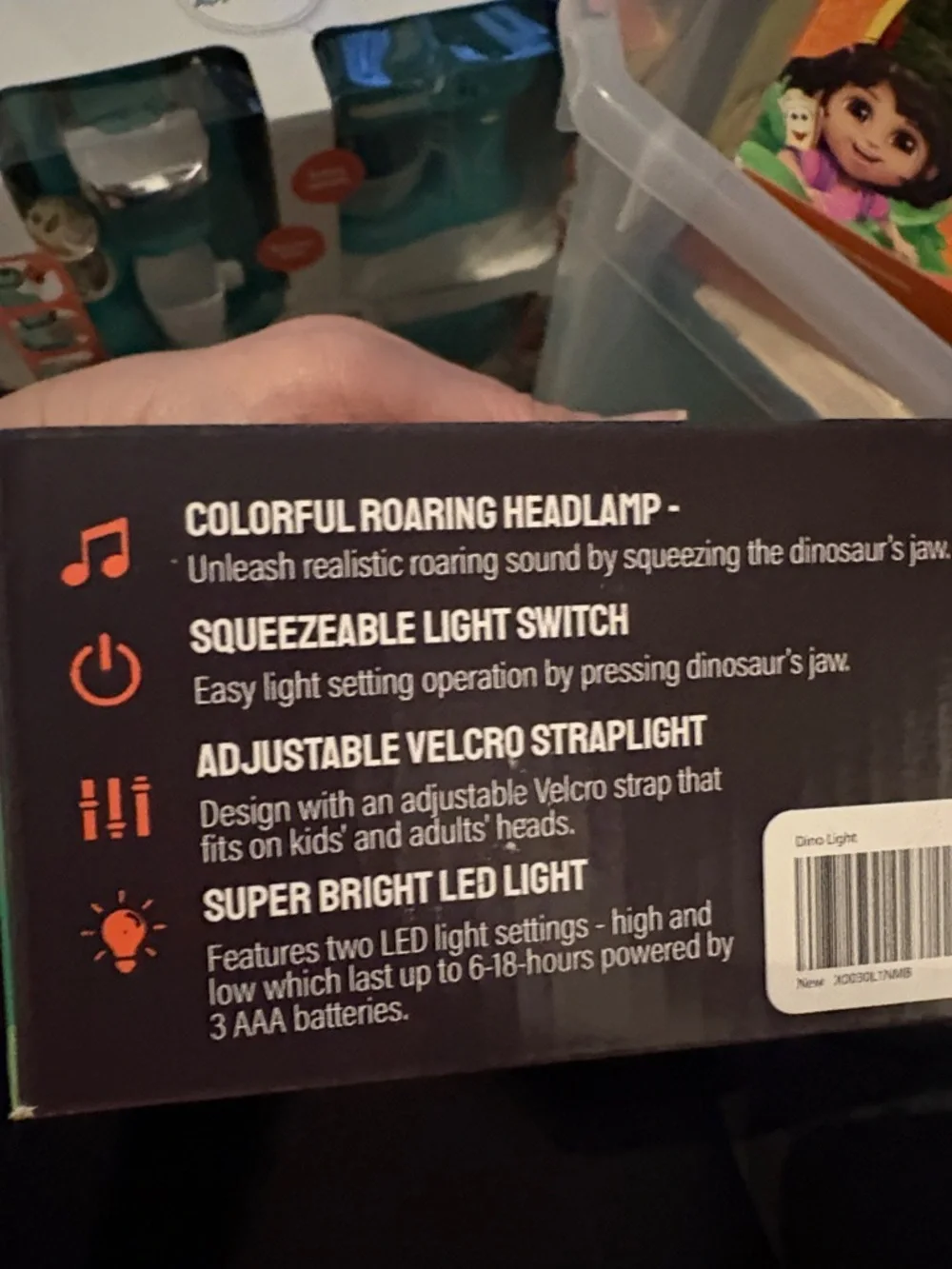 Super Bright Dino Light - Green Headlamp for Reptile Decor